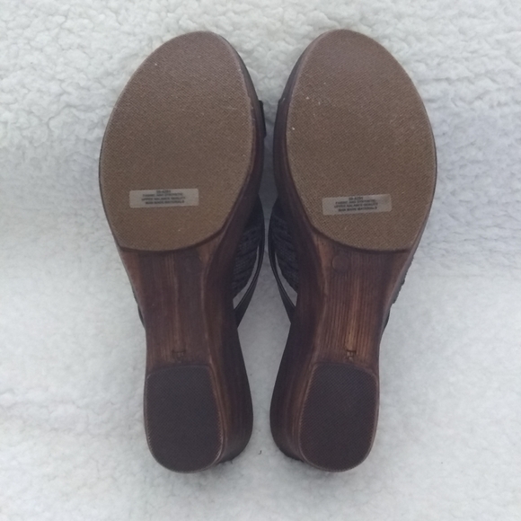 Tuscany Made in Italy Women's Wedge Platform Sandals Sz 12 A7 - Picture 10 of 11